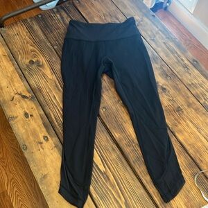 Lululemon Black leggings. size 8. Measurements in pics.